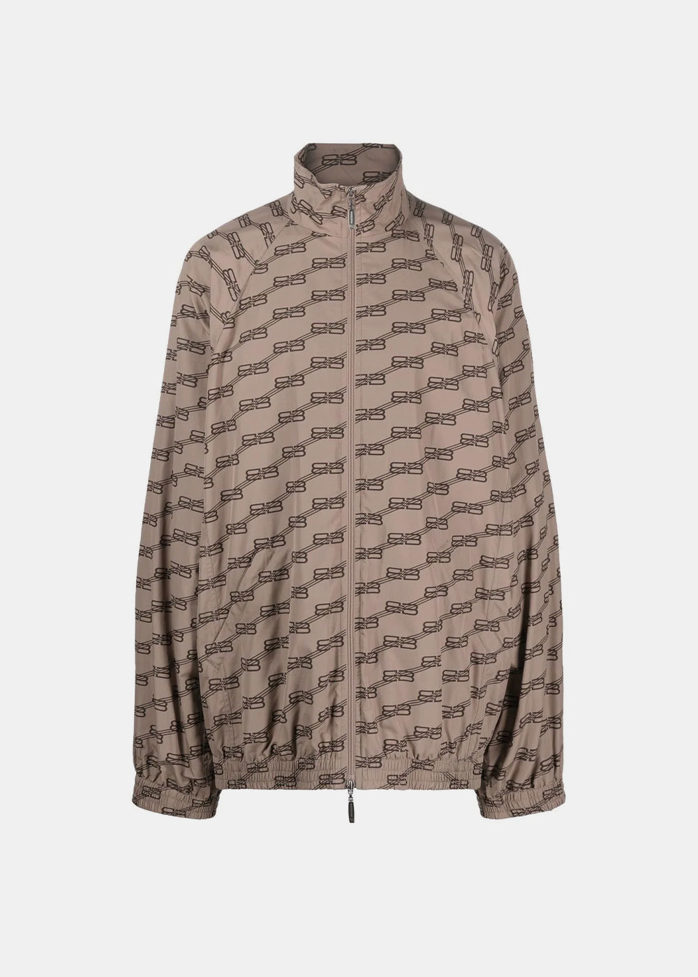 Beige Monogram-Print Track Jacket Balenciaga – Гарантія оригінальності – боковий вид
