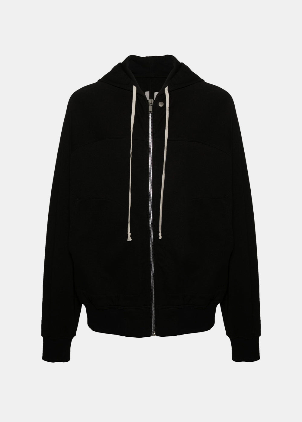 Оригінальна Black Windbreaker Hoodie Rick owens – боковий вид