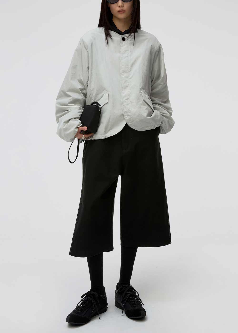 Grey Oversized Fit Jacket Ader error – Гарантія оригінальності – вид ззаду