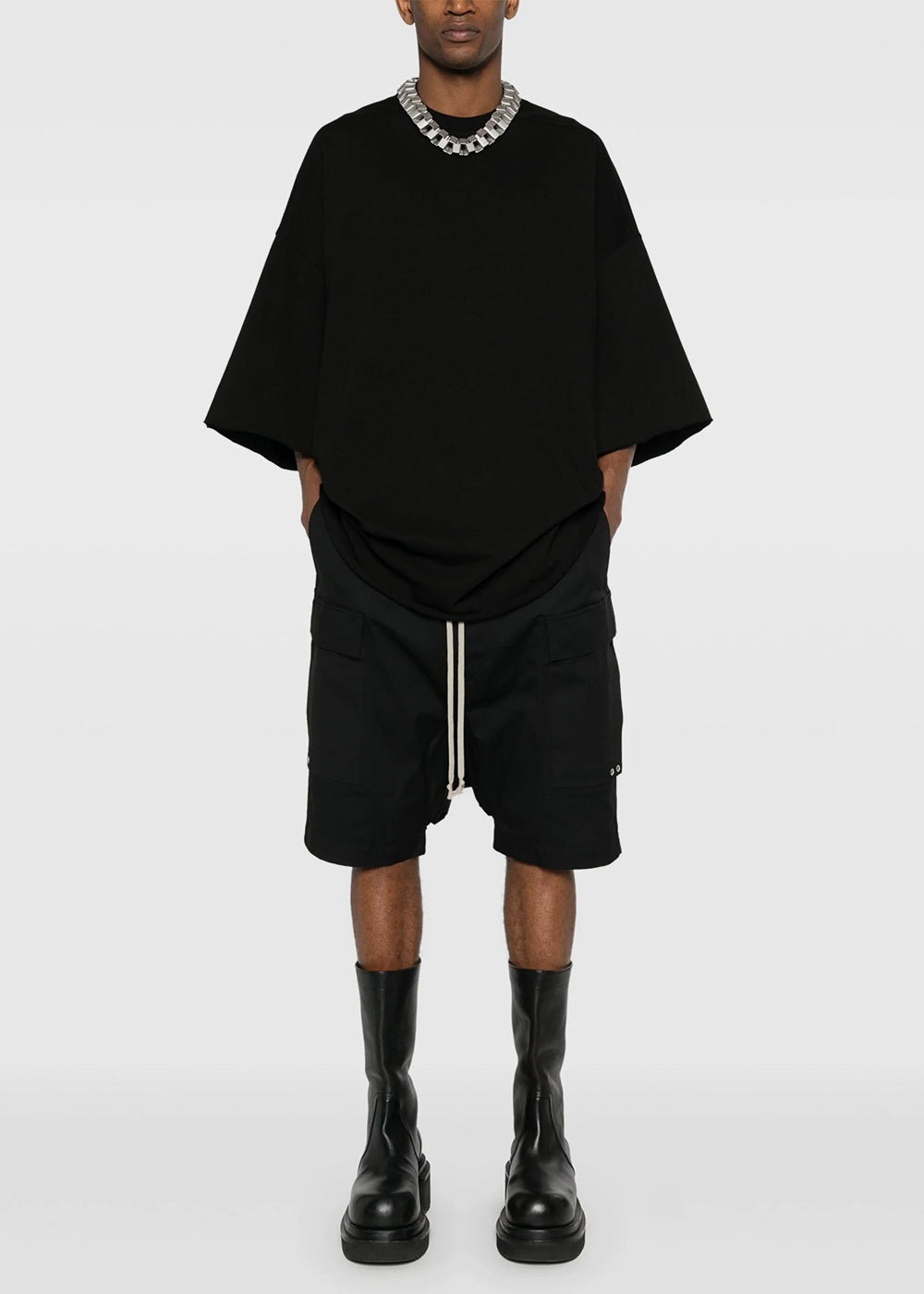 Black Woven Pants Rick owens оригінал – Купити в Україні – вид ззаду