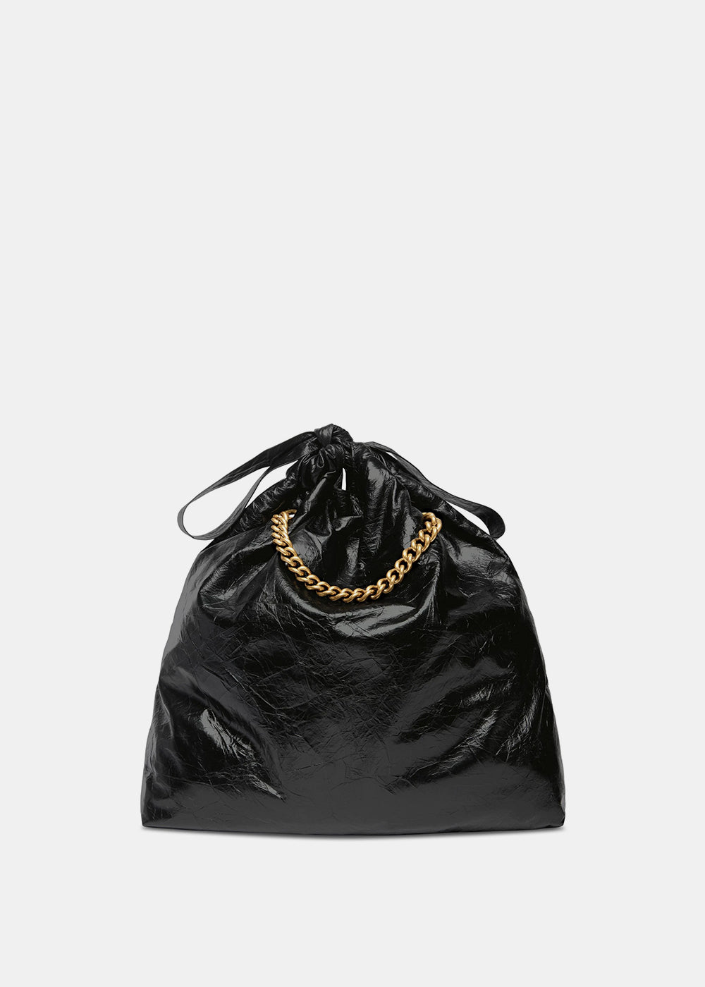 Оригінальна Black Medium Crush Leather Tote Bag Balenciaga – детальний вид