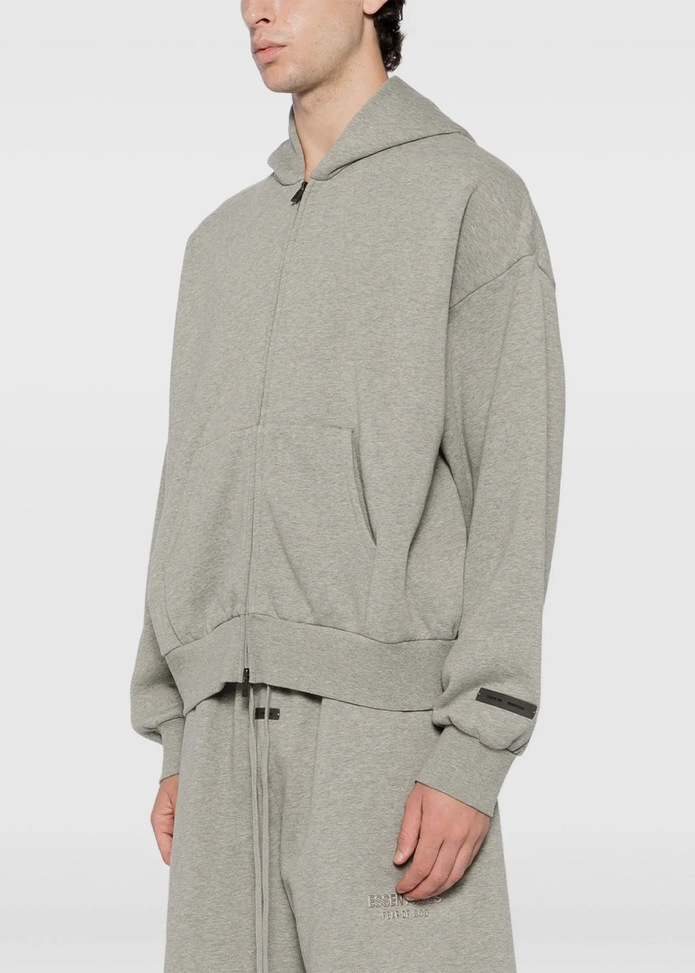 Concrete Heather Classic Fit Fleece Zip Up Hoodie Fear of god оригінал – Купити в Україні – детальний вид