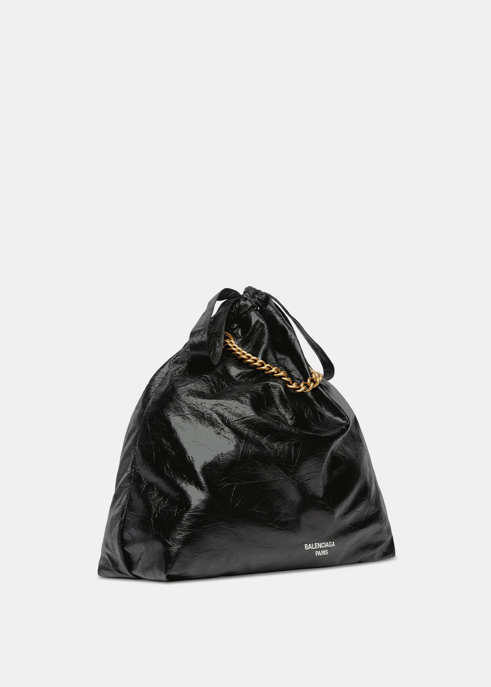 Оригінальна Black Medium Crush Leather Tote Bag Balenciaga – збільшений вид