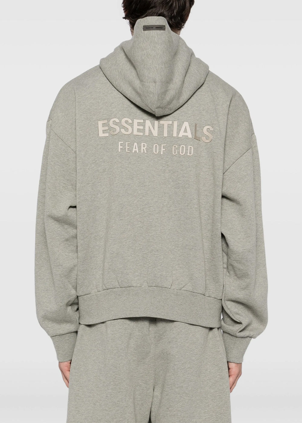 Concrete Heather Classic Fit Fleece Zip Up Hoodie Fear of god оригінал – Купити в Україні – збільшений вид