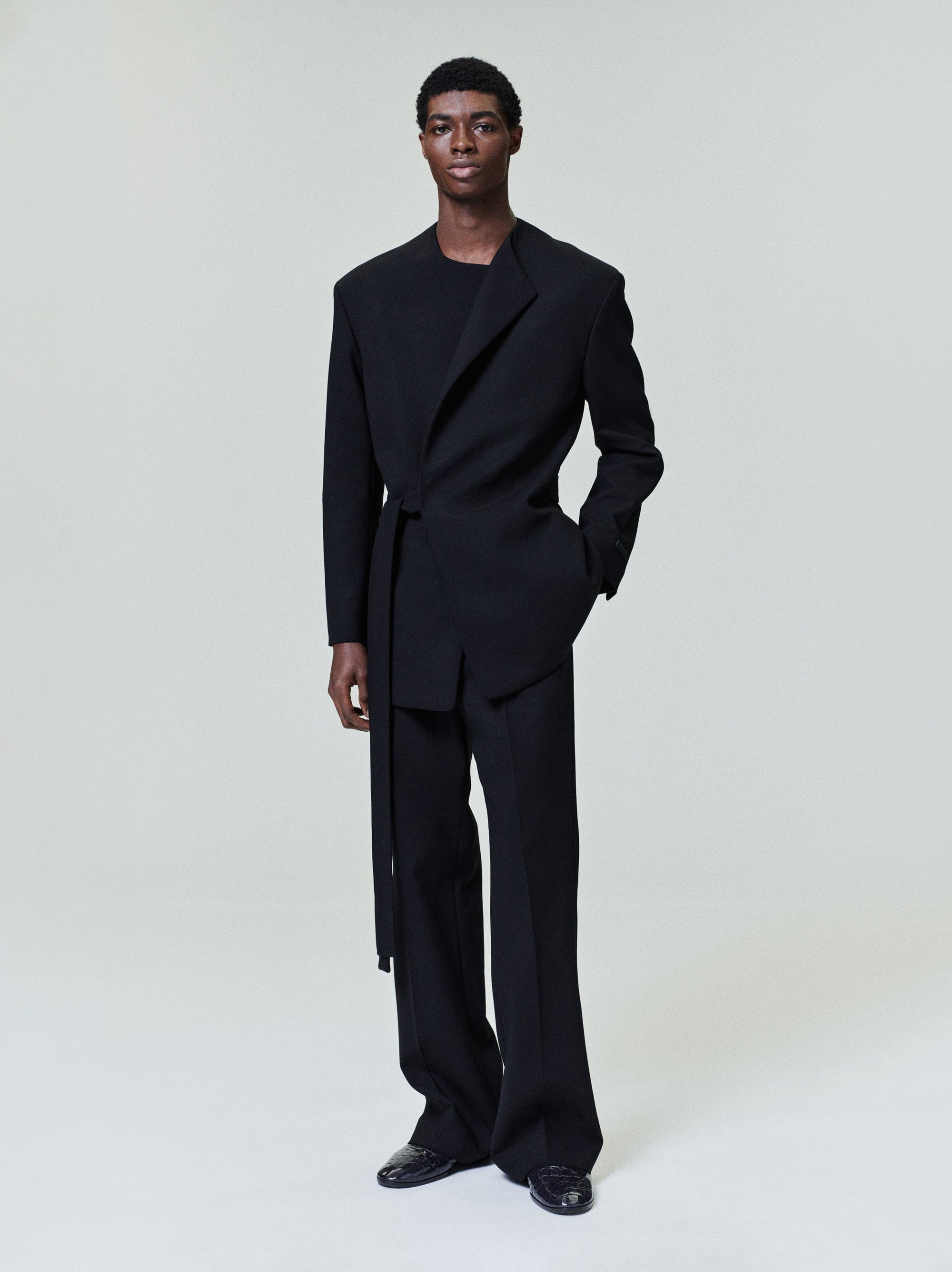 Double Weave Wool Tailored Flared Pants Fear of god оригінал – Купити в Україні – боковий вид - FEAR OF GOD
