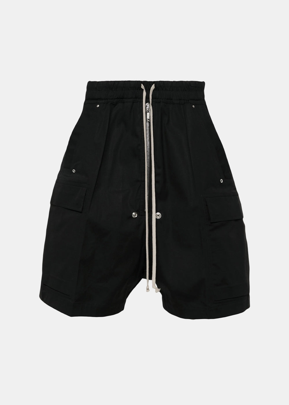 Оригінальна Black Drop-Crotch Bermuda Shorts Rick owens – боковий вид