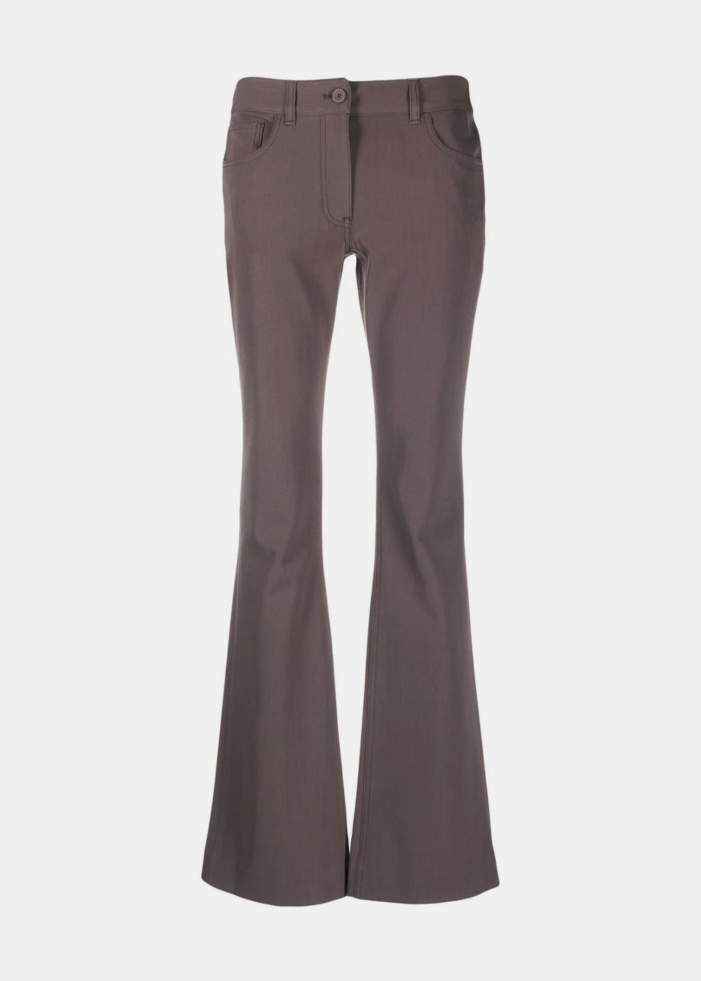 Оригінальна Dove Purple Low-Rise Flared Trousers Acne studios – боковий вид