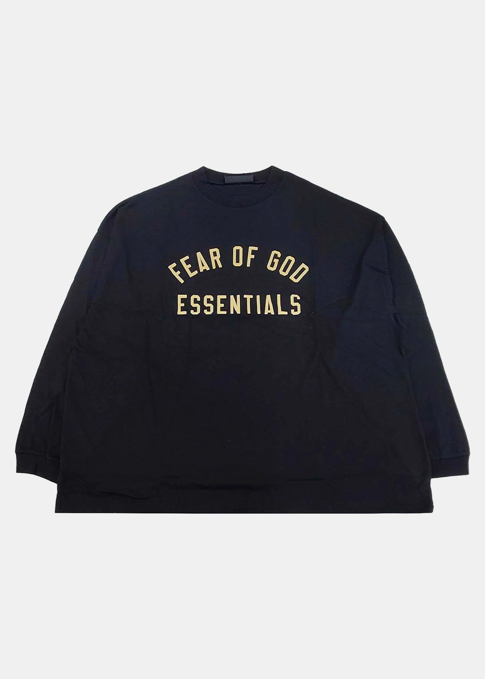 Black Jersey Long Sleeve Tee Fear of god – Гарантія оригінальності – боковий вид