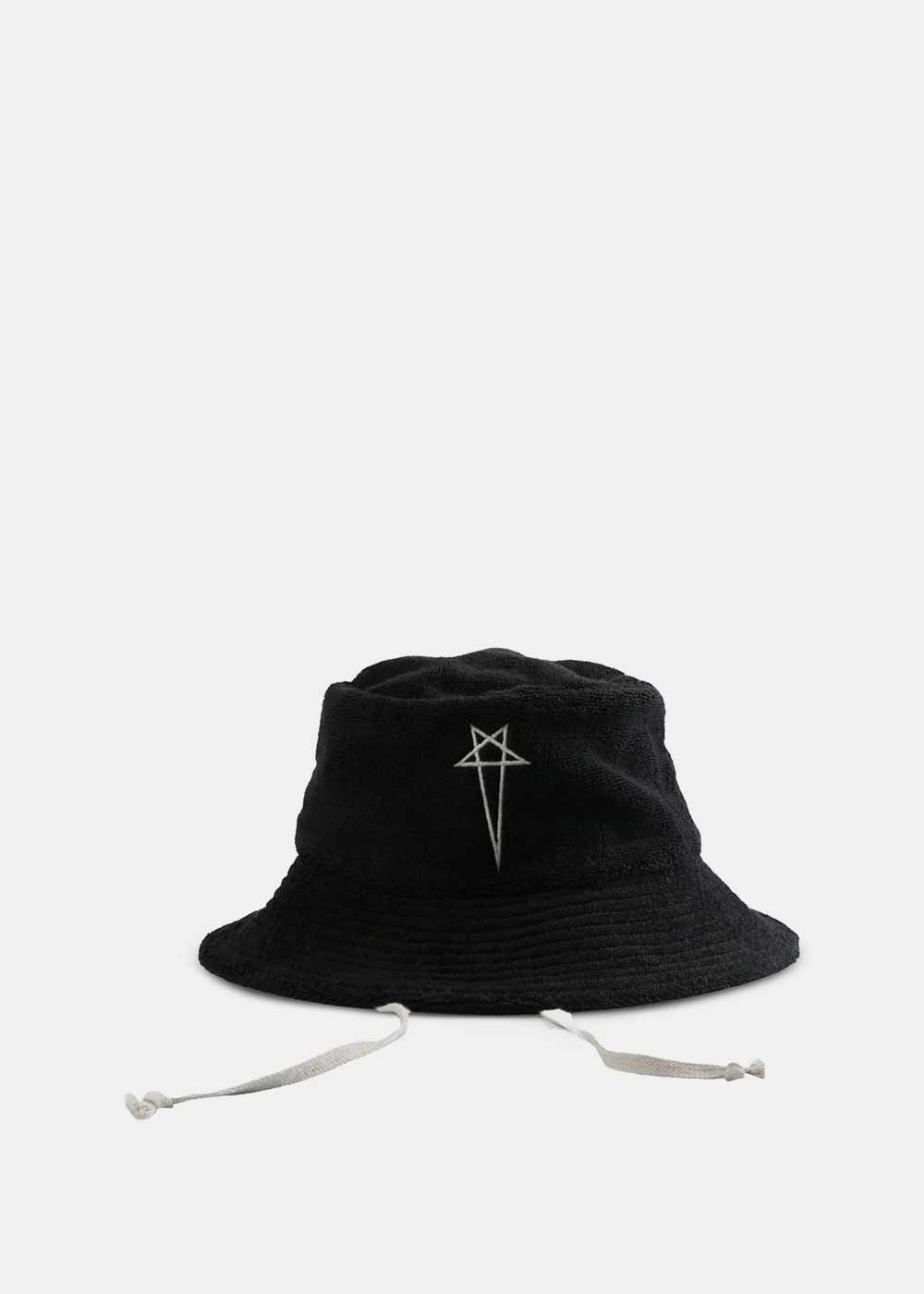 Оригінальна Black Beach Hat Rick owens – боковий вид