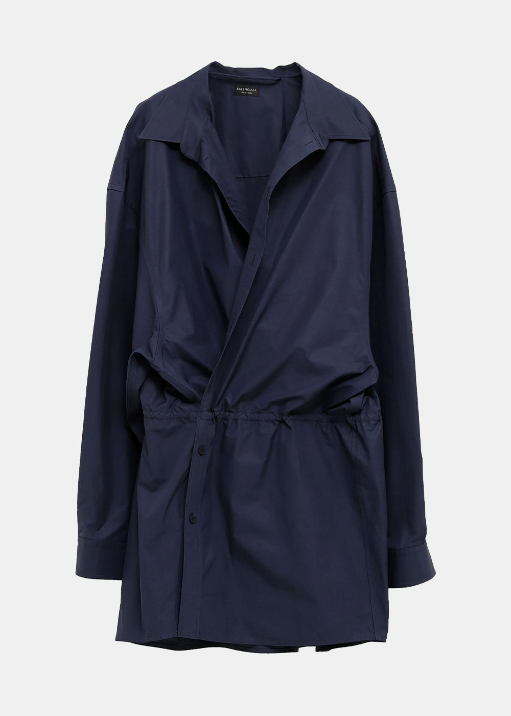Faded Blue Shirt Mini Dress Balenciaga – Гарантія оригінальності – боковий вид