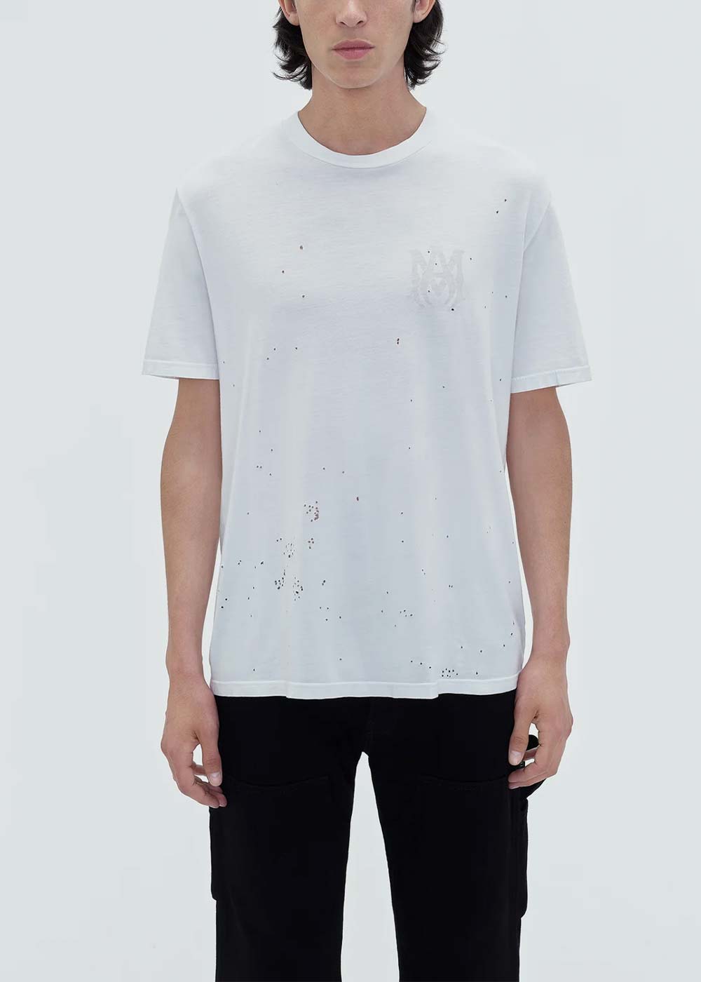 White Ma Logo Shotgun T-Shirt Amiri оригінал – Купити в Україні – вид ззаду