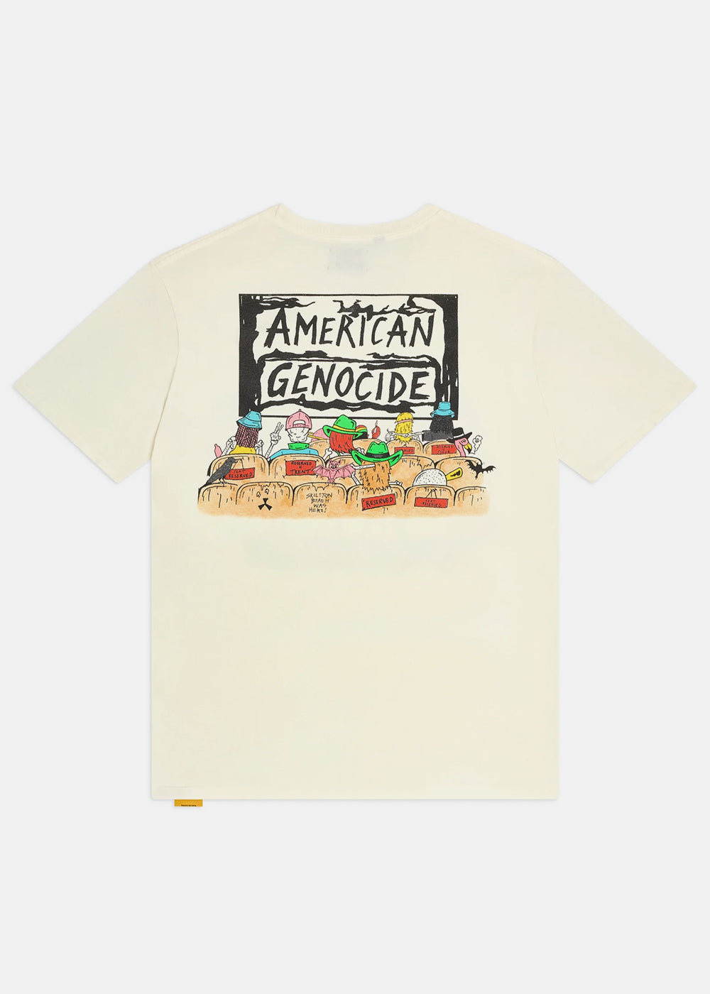 Оригінальна Light Archival White Skeleton Beach Theatre T-Shirt Gallery department – вид ззаду