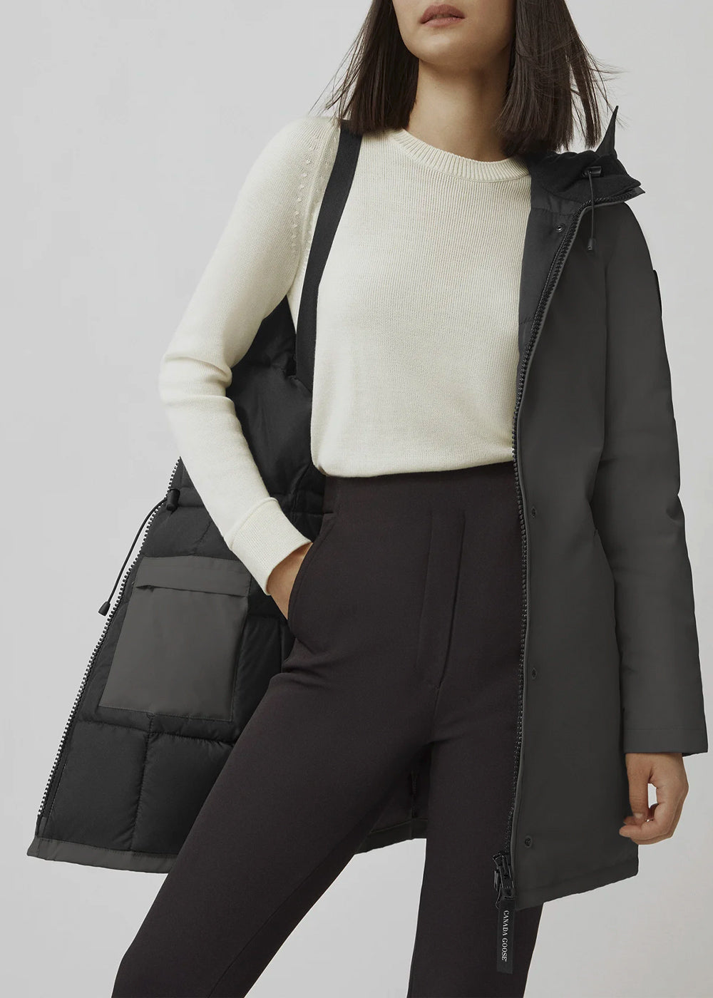 Оригінальна Graphite Victoria Parka Canada goose – вид ззаду