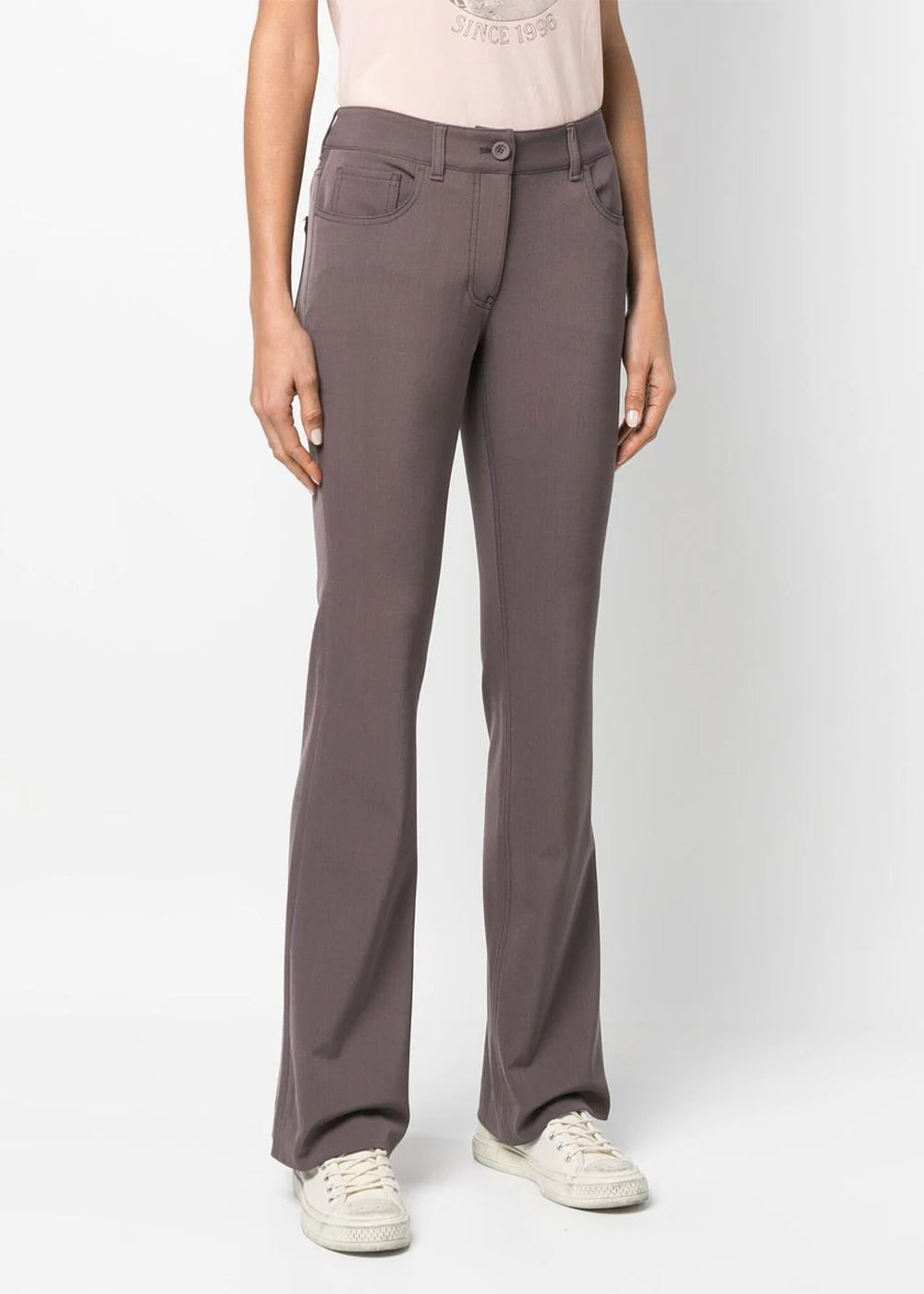 Оригінальна Dove Purple Low-Rise Flared Trousers Acne studios – детальний вид