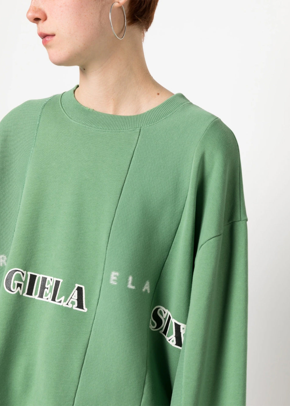Оригінальна Green Panelled Design Sweatshirt Maison margiela – збільшений вид