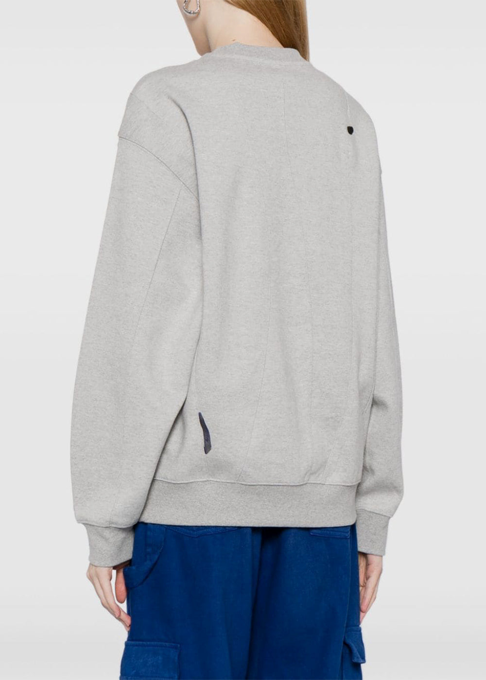Grey Disto Logo-Embroidered Panelled Sweatshirt Ader error оригінал – Купити в Україні – збільшений вид