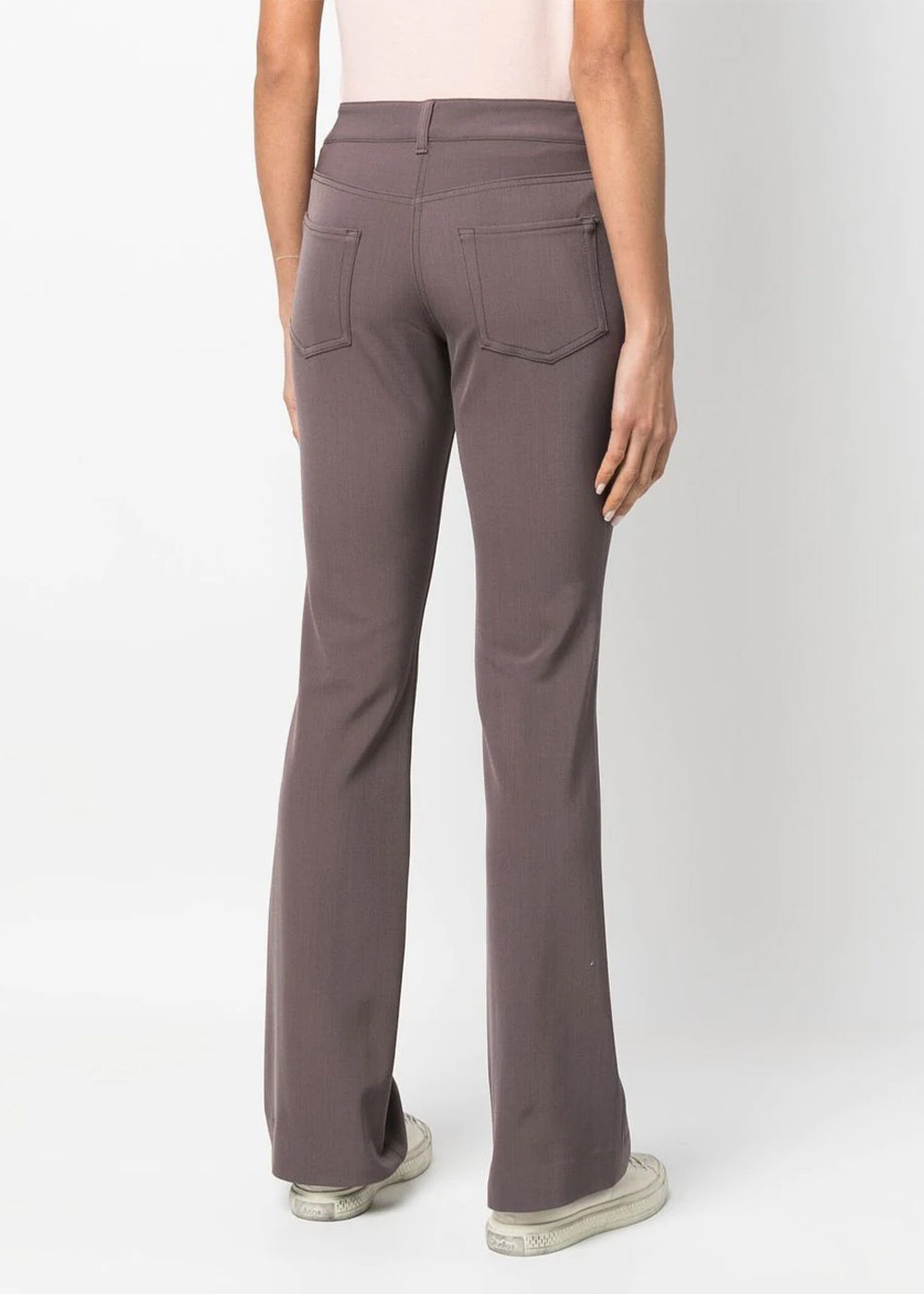 Оригінальна Dove Purple Low-Rise Flared Trousers Acne studios – збільшений вид