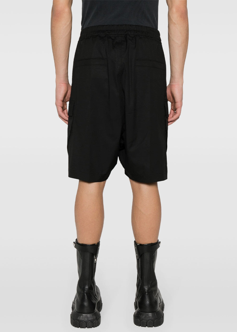 Оригінальна Black Drop-Crotch Bermuda Shorts Rick owens – збільшений вид