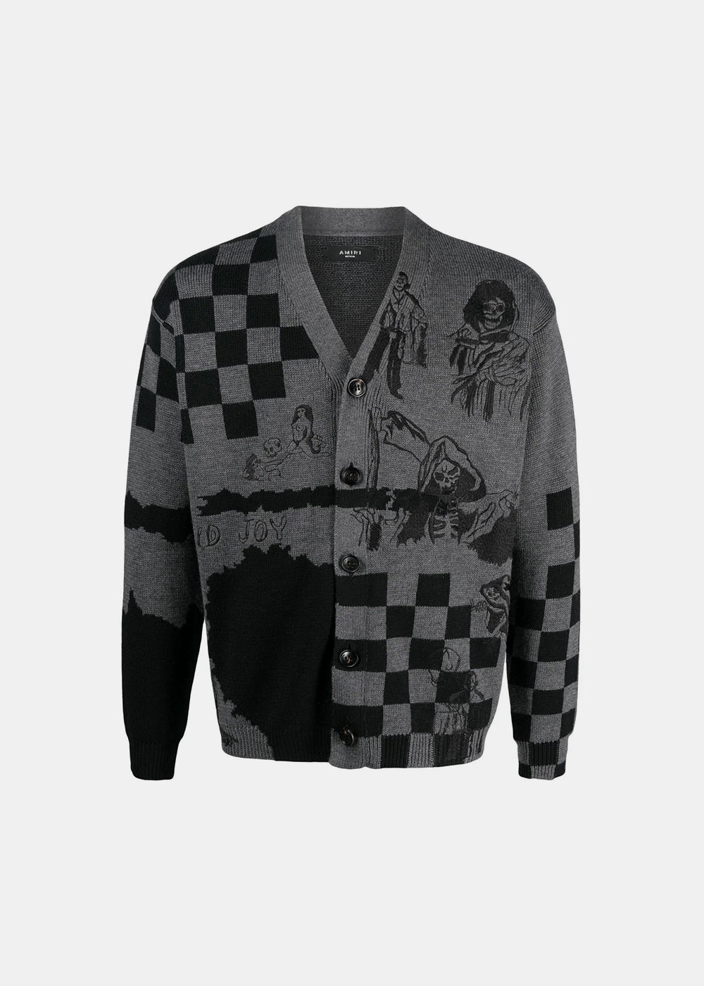 Grey Wes Lang Sketch Cardigan Amiri оригінал – Купити в Україні – боковий вид
