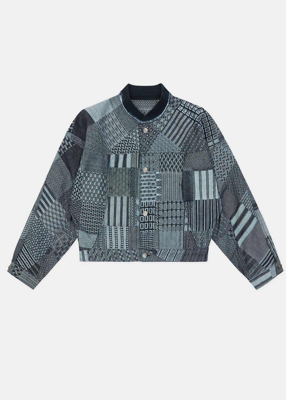 Blue Semi-Oversized Fit Trucker Jacket Ader error – Гарантія оригінальності – боковий вид