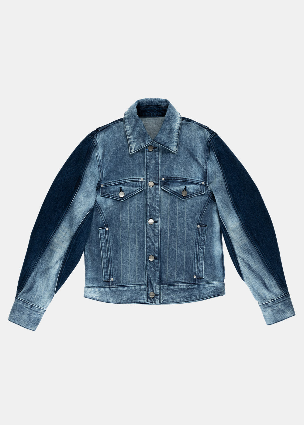 Оригінальна Blue Regular Fit Trucker Denim Jacket Ader error – боковий вид