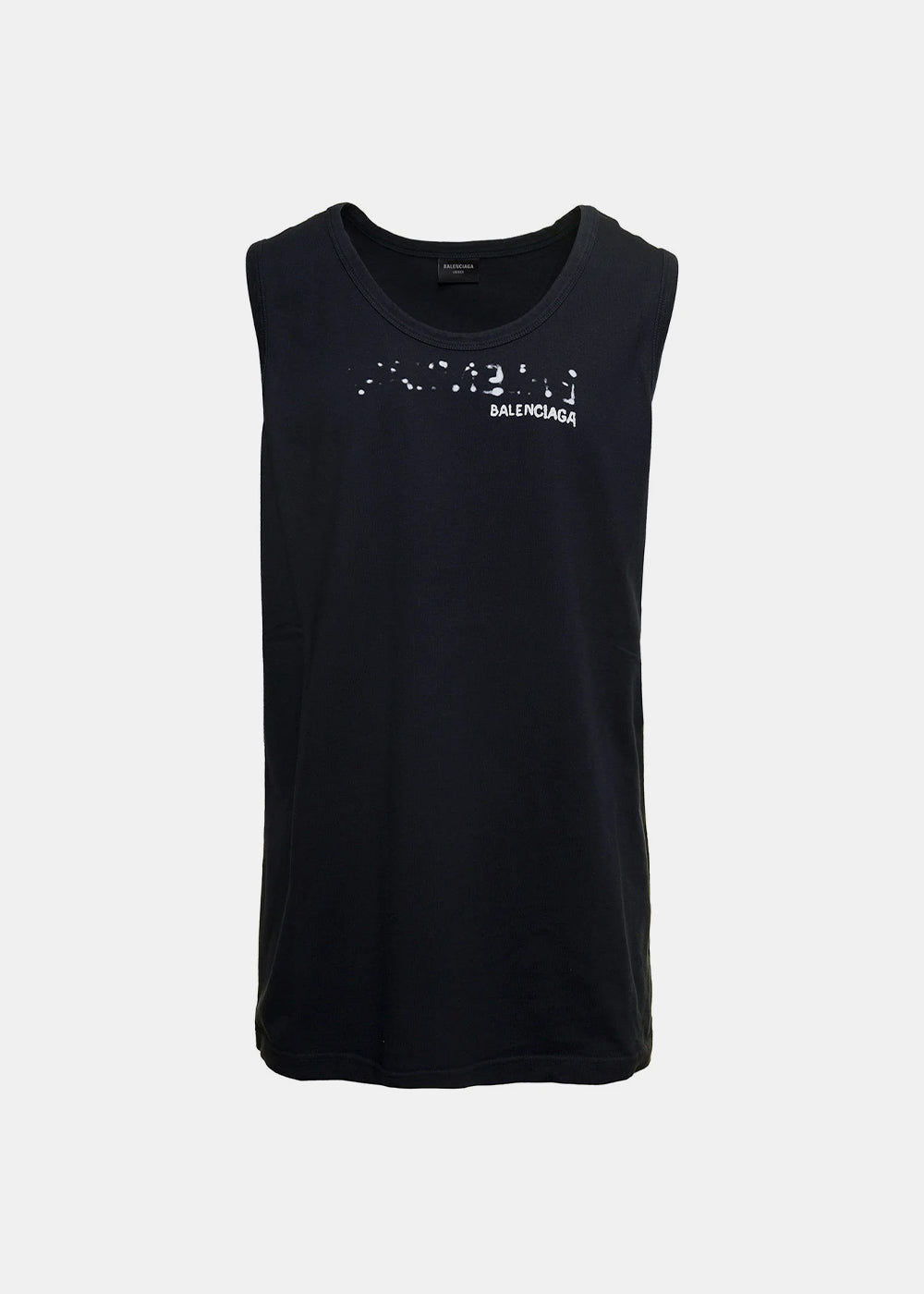 Оригінальна Black Loose Tank Top Balenciaga – боковий вид