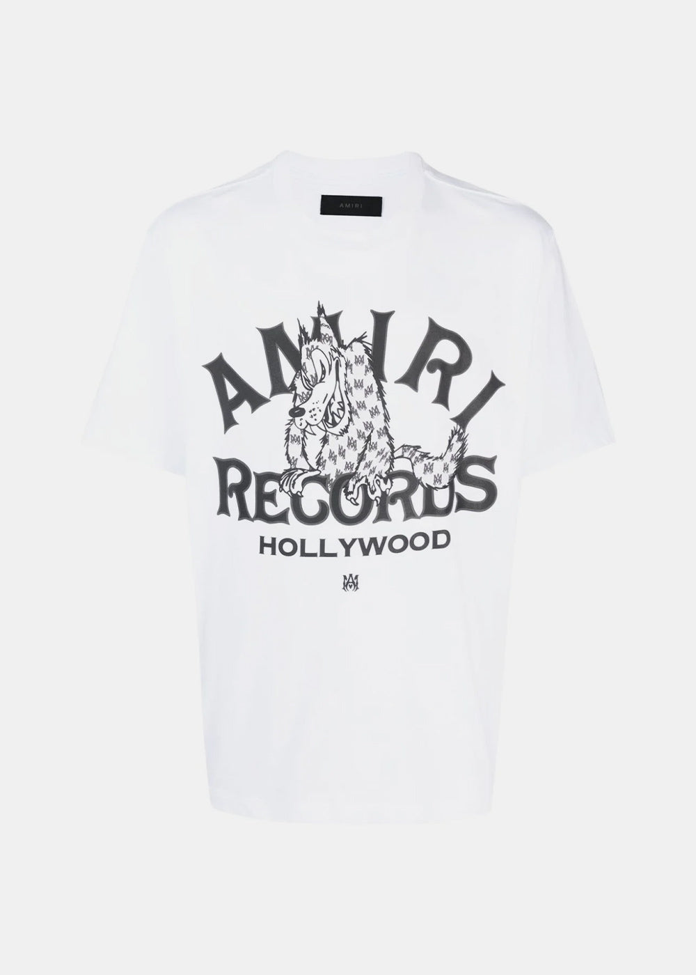 White Amiri Records Wolf T-Shirt Amiri оригінал – Купити в Україні – боковий вид