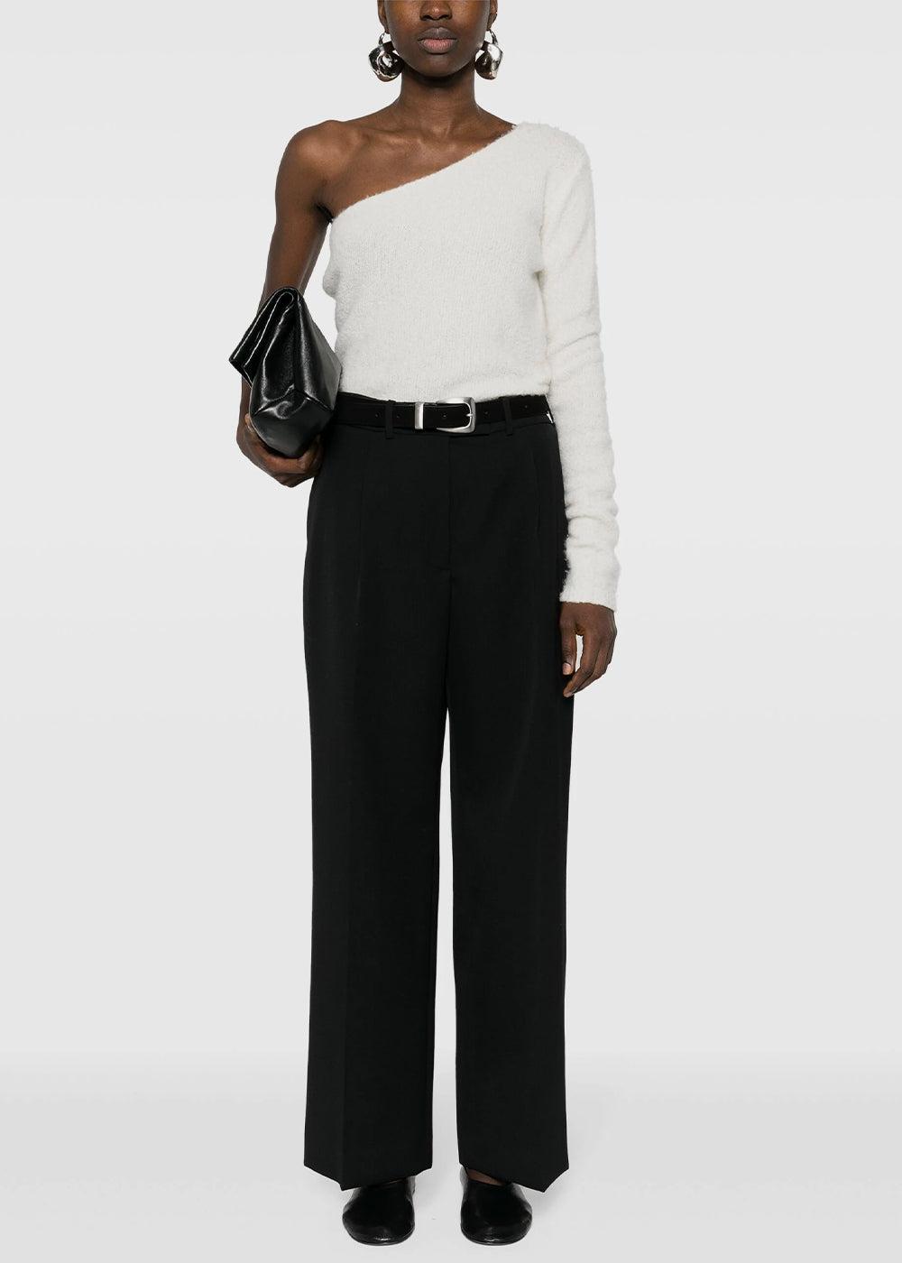 Оригінальна Black Roan Straight Leg Trousers The row – збільшений вид