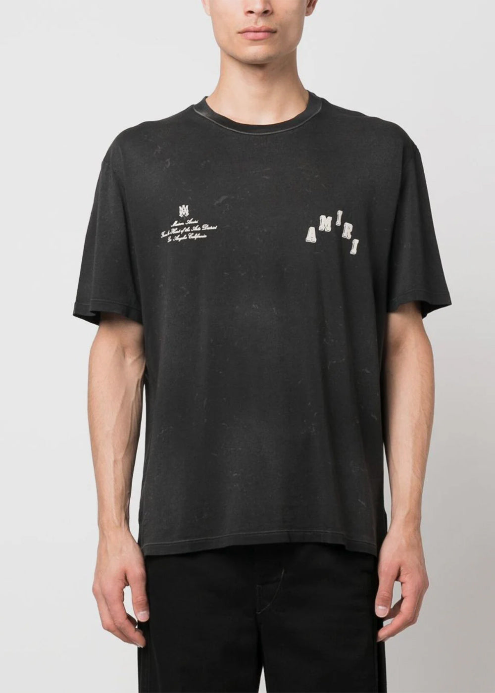 Black Vintage Collegiate T-Shirt Amiri оригінал – Купити в Україні – вид ззаду