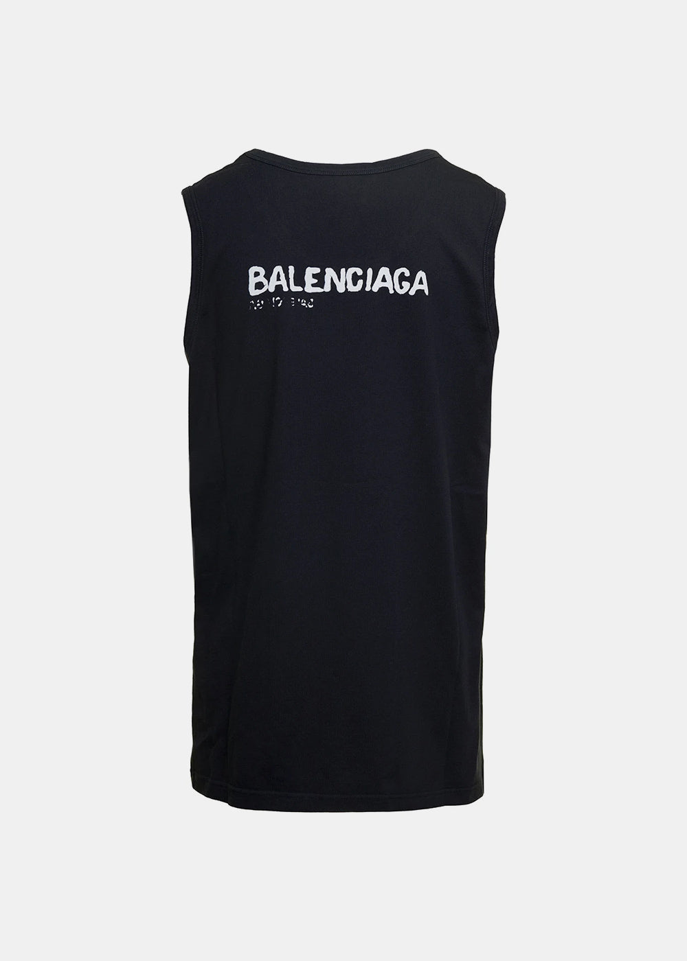 Оригінальна Black Loose Tank Top Balenciaga – вид ззаду
