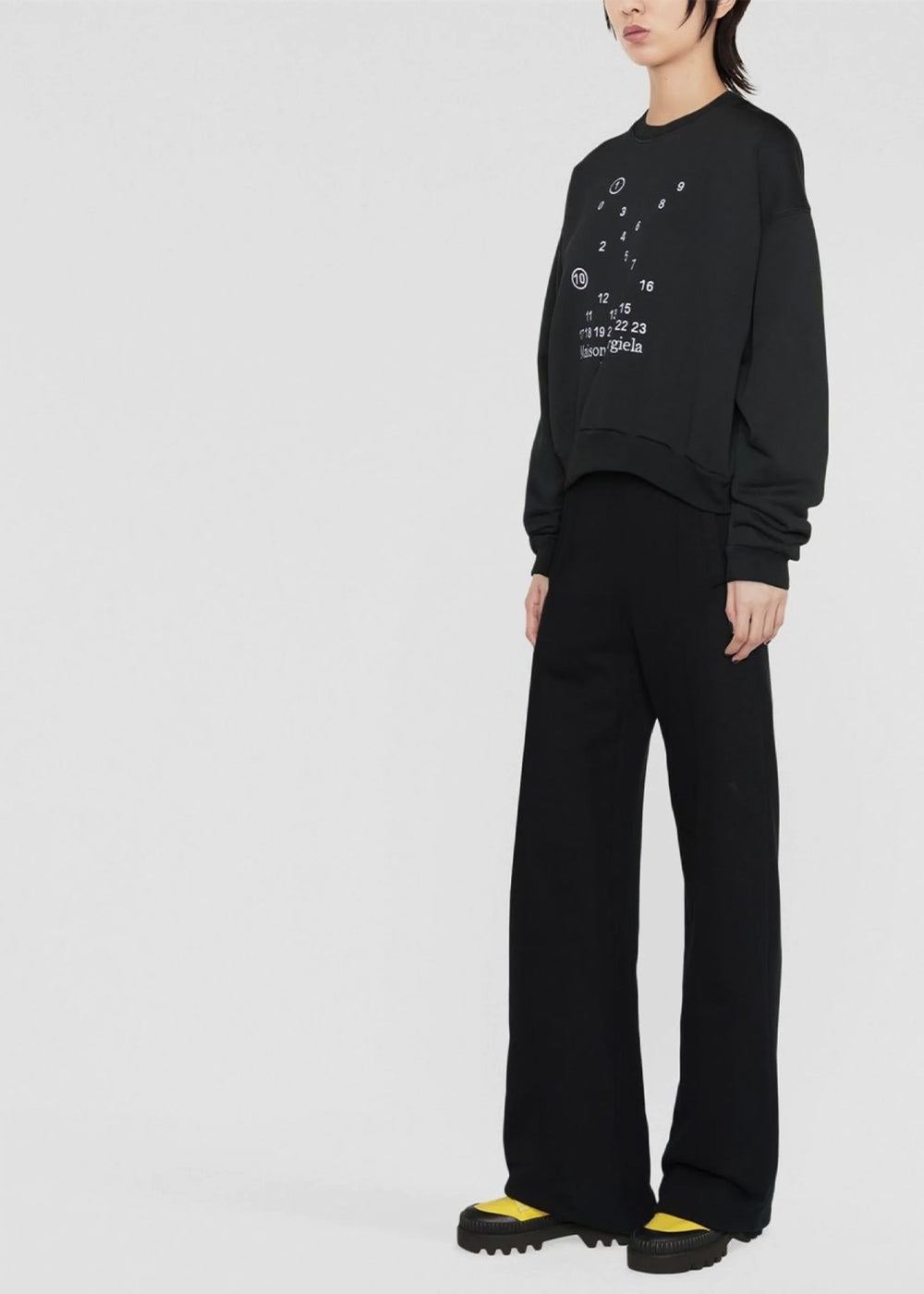 Оригінальна Black Numbers-Motif Cotton Sweatshirt Maison margiela – детальний вид