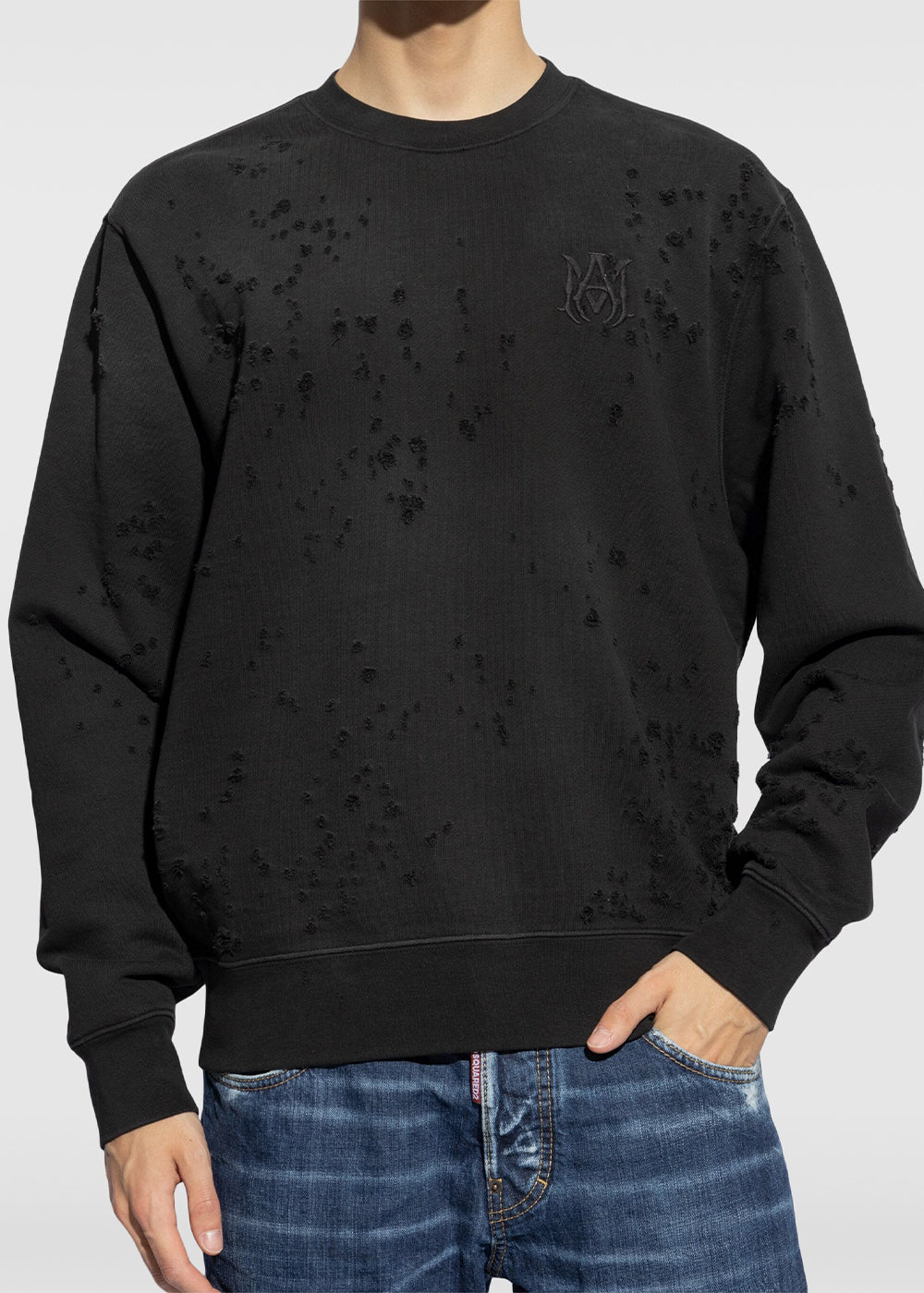 Black Ma Shotgun Embroidered Sweatshirt Amiri оригінал – Купити в Україні – детальний вид