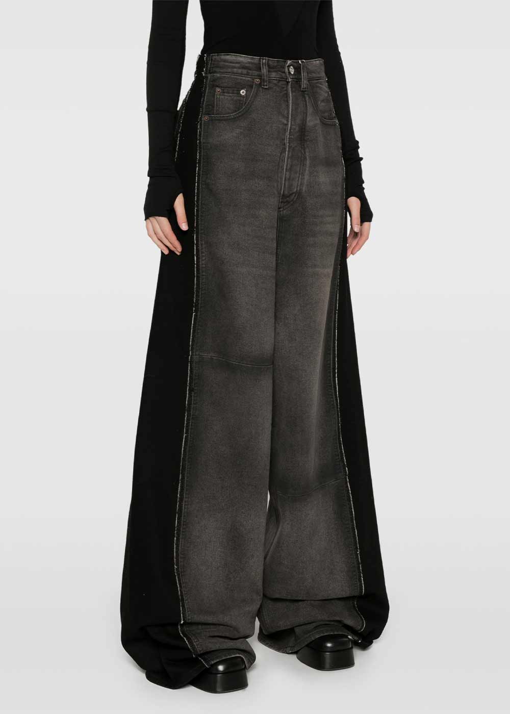 Оригінальна Wolf Grey Wide-Leg Denim Maison margiela – детальний вид