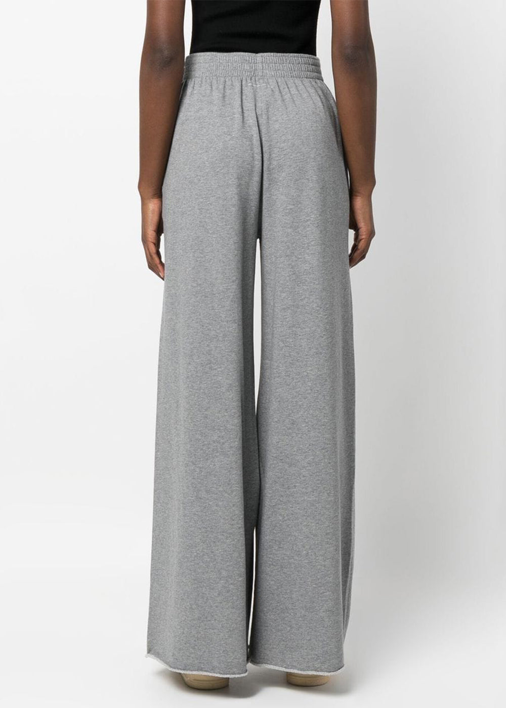 Оригінальна Grey Logo-Print Wide-Leg Trousers Maison margiela – детальний вид