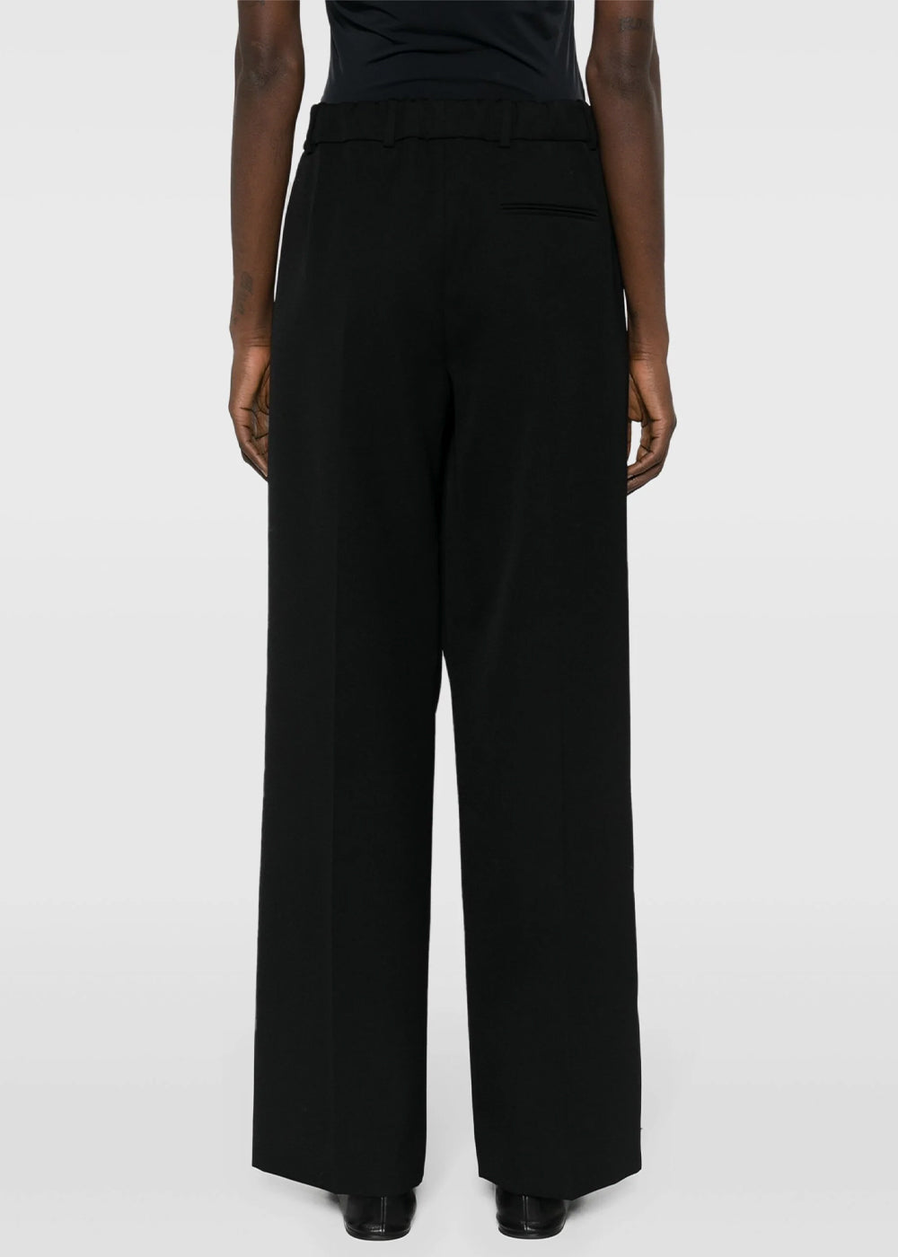 Оригінальна Black Roan Straight Leg Trousers The row – детальний вид