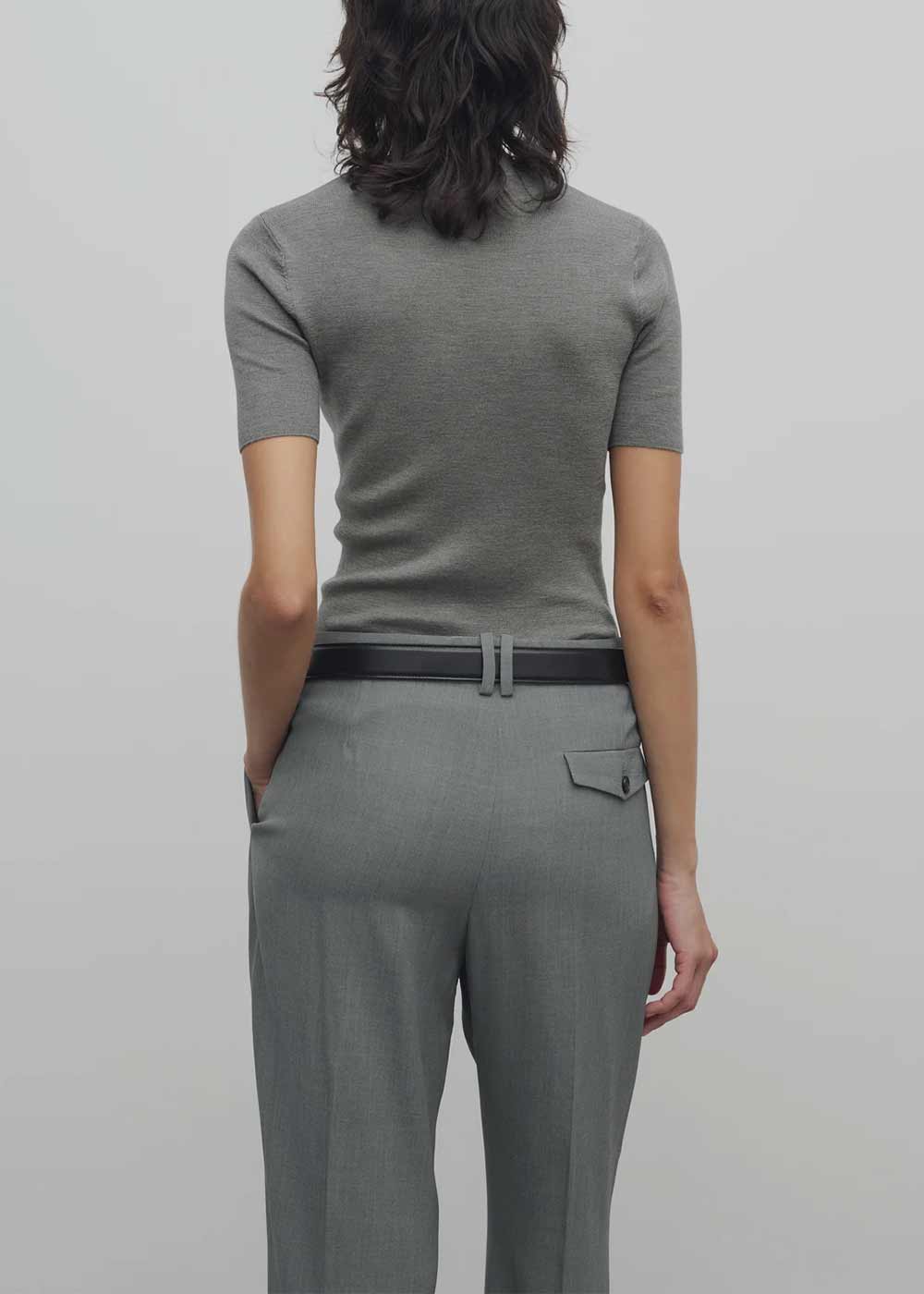 Grey Melange Jannat Top The row оригінал – Купити в Україні – збільшений вид