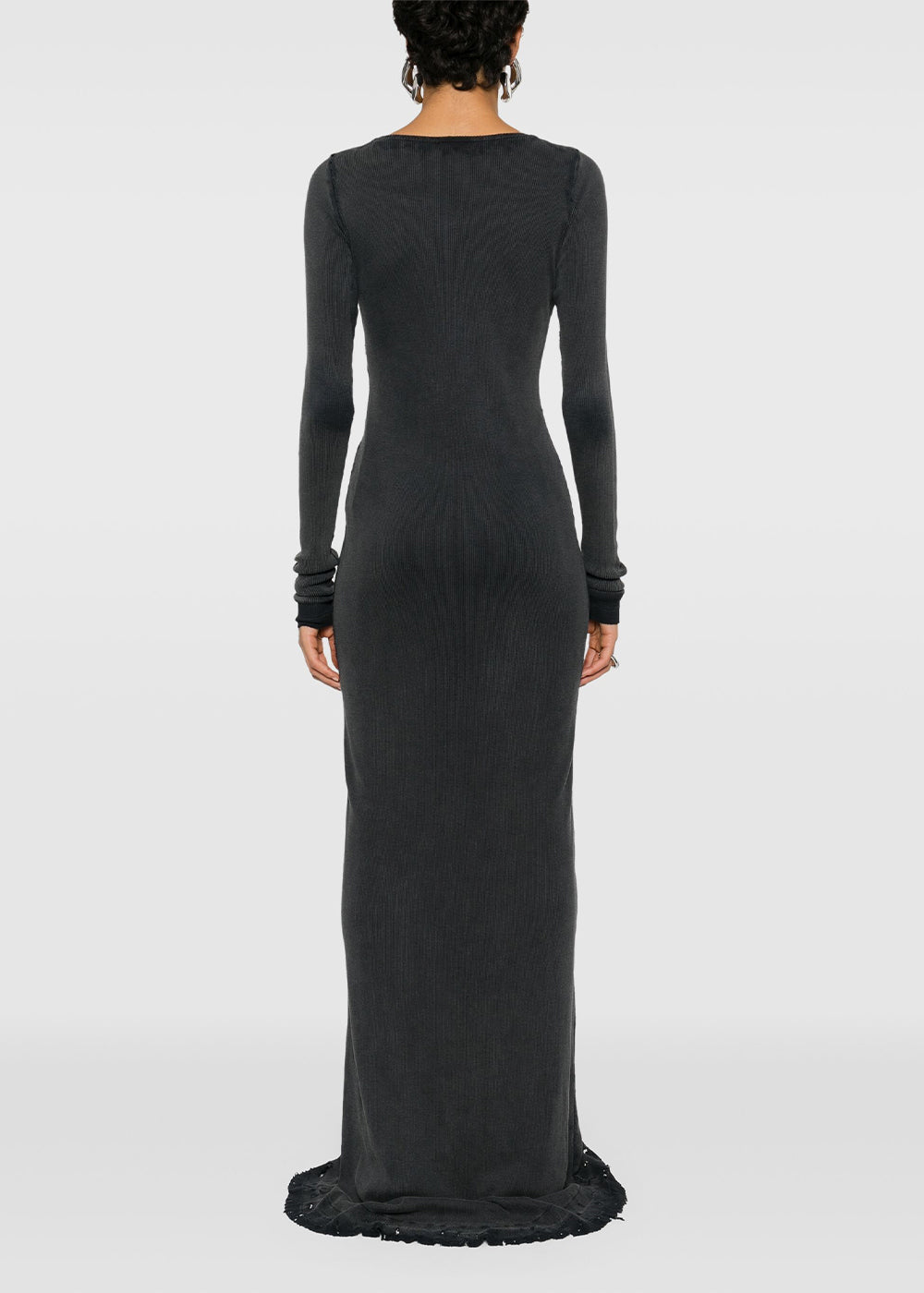 Black Distressed Maxi Dress Balenciaga оригінал – Купити в Україні – збільшений вид