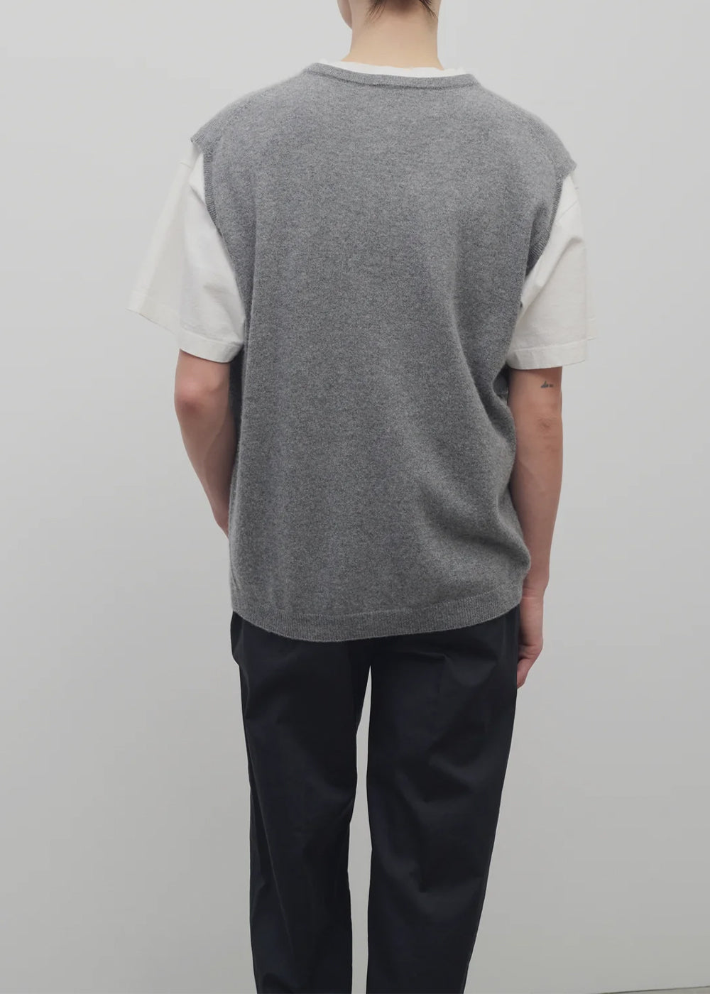 Medium Grey Melange Kossy Top The row оригінал – Купити в Україні – збільшений вид