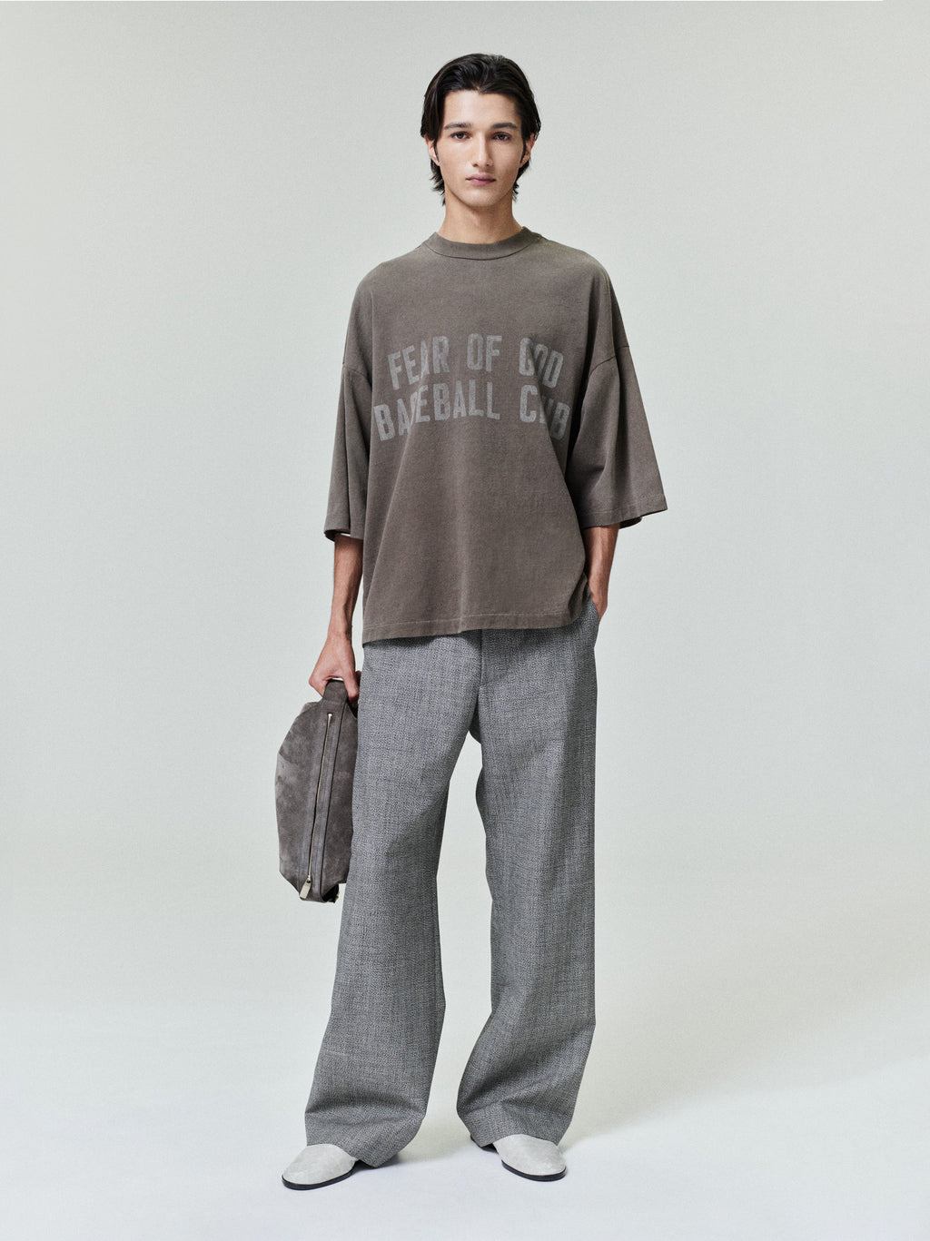 Оригінальна Mouline Wool Casual Flat Front Pant Fear of god – боковий вид
