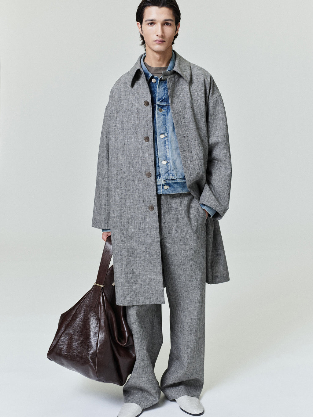 Оригінальна Mouline Wool Casual Flat Front Pant Fear of god – вид ззаду