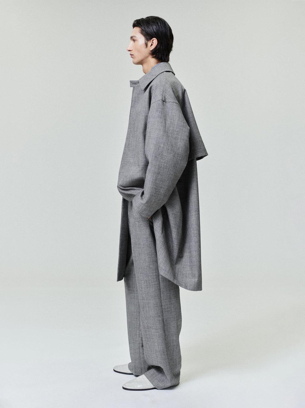 Mouline Wool Relaxed Trench Coat Fear of god – Гарантія оригінальності – детальний вид