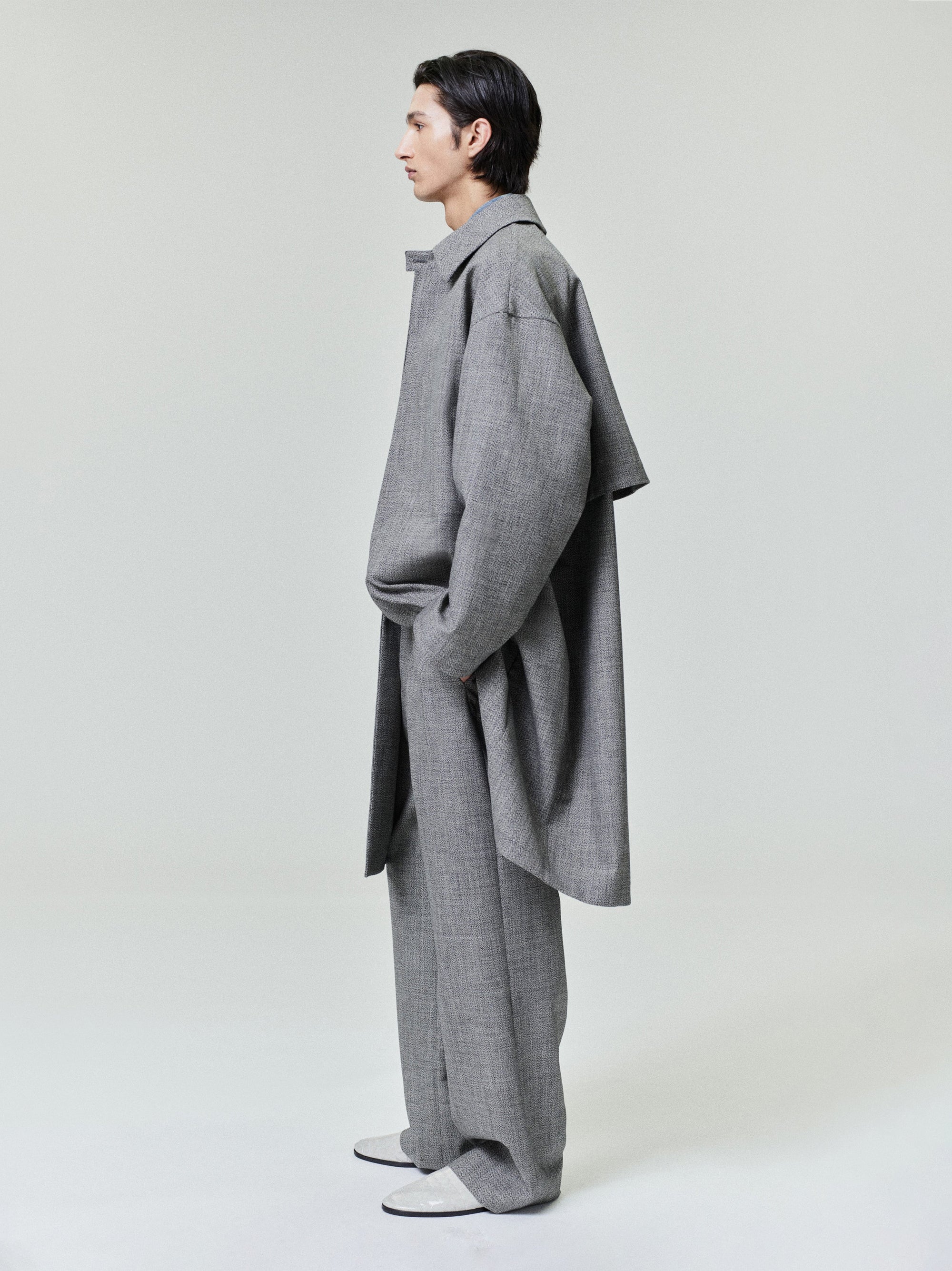 Mouline Wool Relaxed Trench Coat Fear of god – Гарантія оригінальності – детальний вид