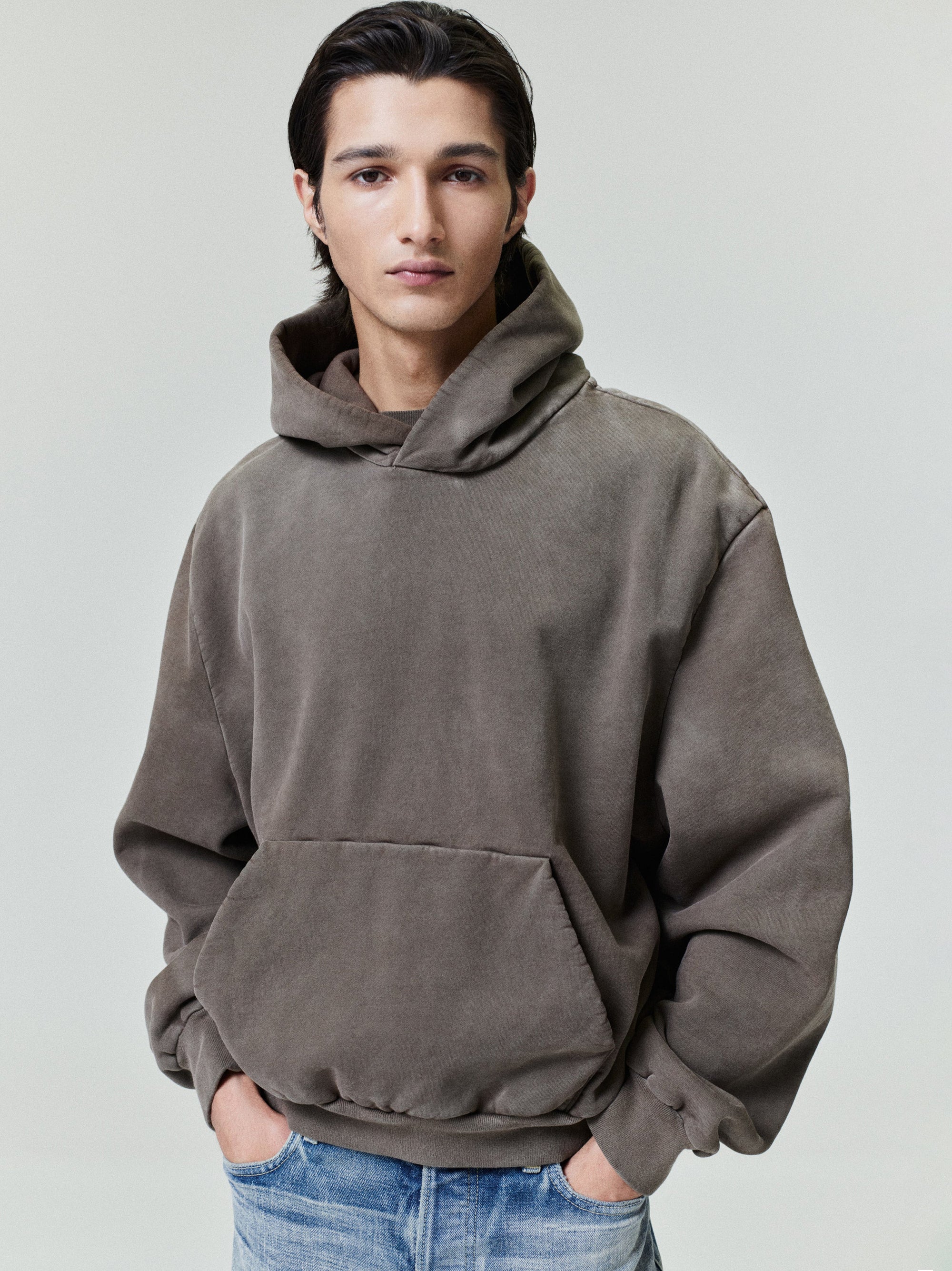 Sunfaded Classic Half Raglan Hoodie W Fear of god – Гарантія оригінальності – боковий вид - FEAR OF GOD