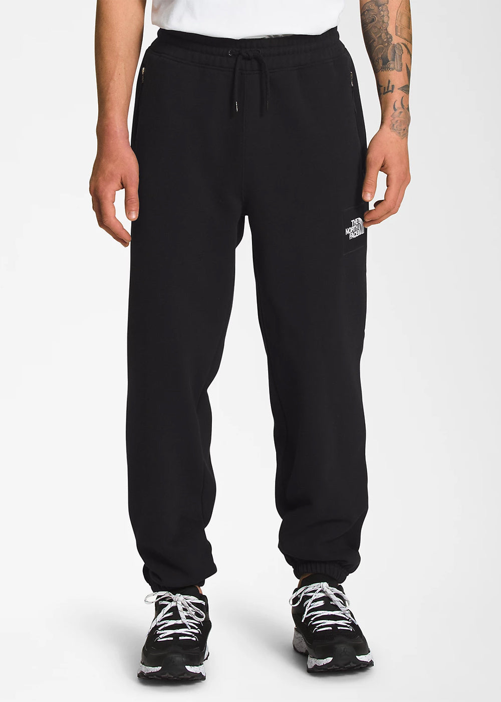 Оригінальна Black Heavyweight Box Fleece Sweatpants The north face – вид ззаду