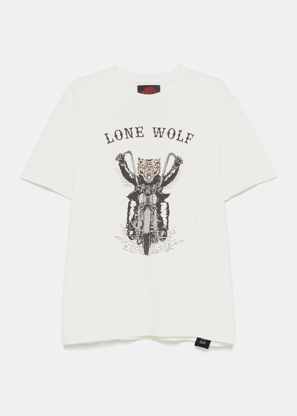 Оригінальна Light Archival White Lone Wolf T-Shirt Gallery department – боковий вид