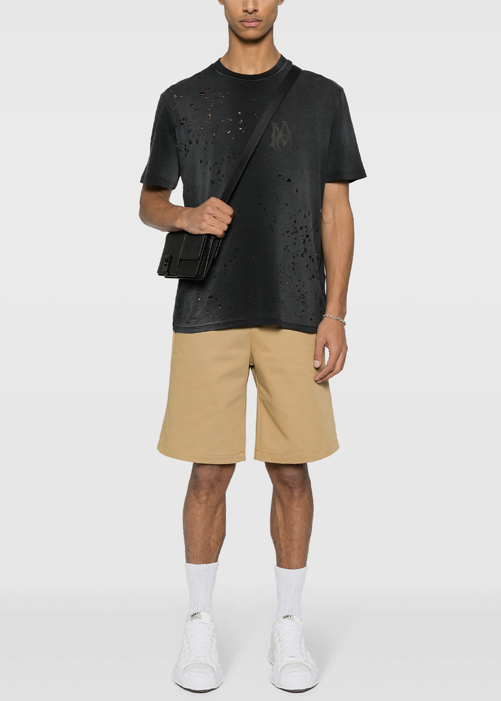 Black Ma Logo Shotgun T-Shirt Amiri оригінал – Купити в Україні – вид ззаду