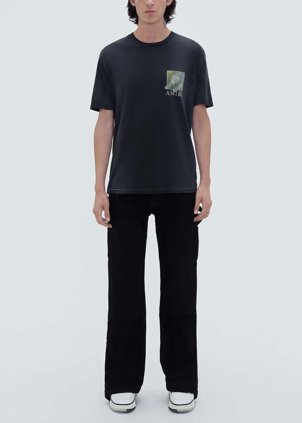 Black Leopard T-Shirt Amiri – Гарантія оригінальності – вид ззаду