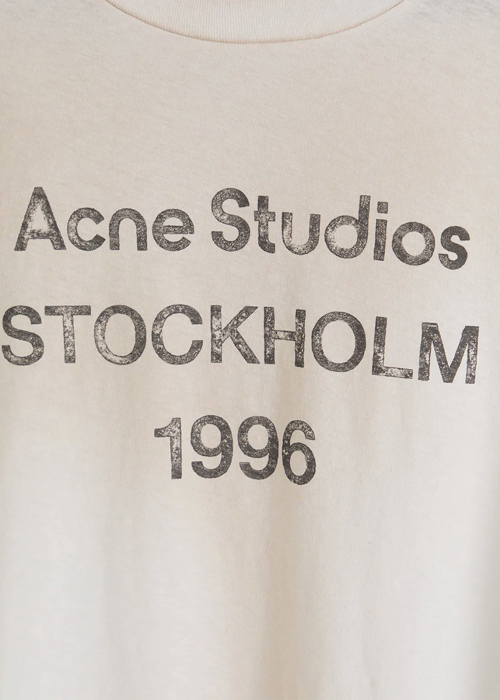 Dusty White 1996 Oversized T-Shirt Acne studios – Гарантія оригінальності – вид ззаду