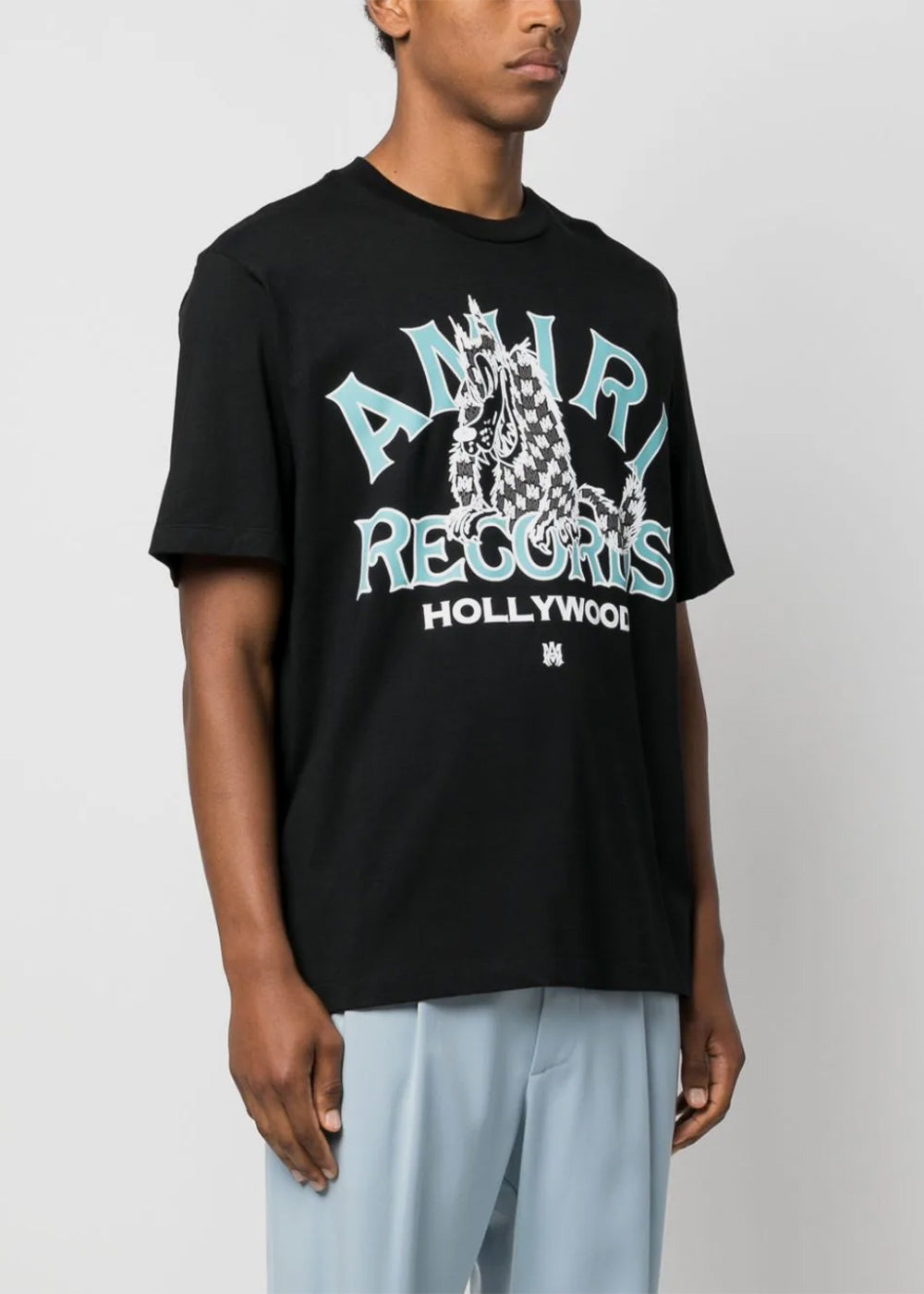 Black Amiri Records Wolf T-Shirt Amiri – Гарантія оригінальності – детальний вид
