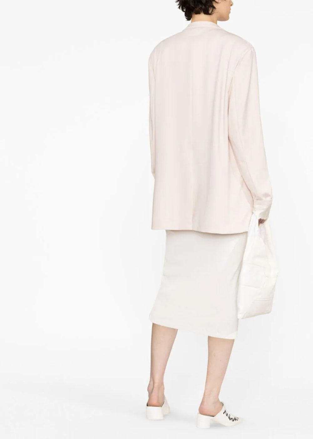 White Single-Breasted Blazer Maison margiela – Гарантія оригінальності – детальний вид